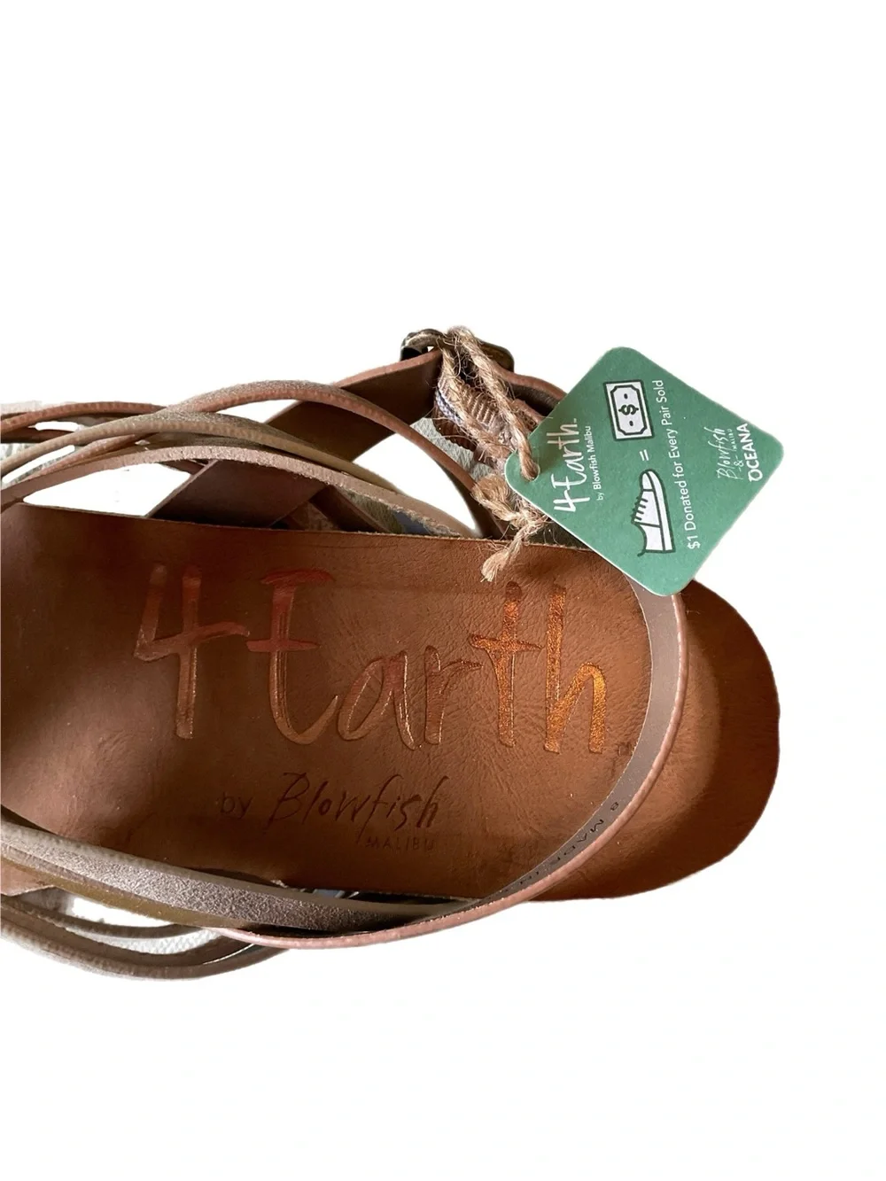 4 Earth Sandals by Blowfish Malibu + Orion Sz 8 NWT Strappy